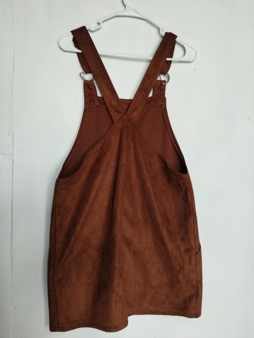 Primark Brown Faux Suede Jumper Dress Size (10) - Picture 2 of 8